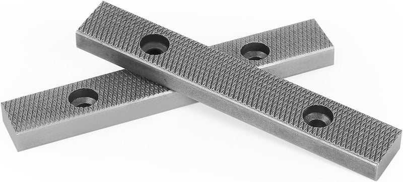 Forward 6.5 Inch Replacement Steel Jaw Plates (1 Pair) and Screws for CR60A Industry Bench Vise - Image 3